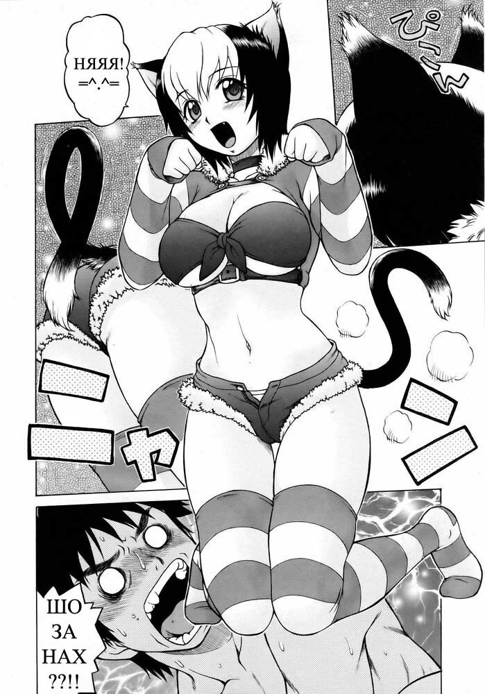 [Kouda Tomohiro] Miracle Neko Punch! | Чудесная кошечка (COMIC AUN 2006-05) [Russian] [Snow] page 9 full