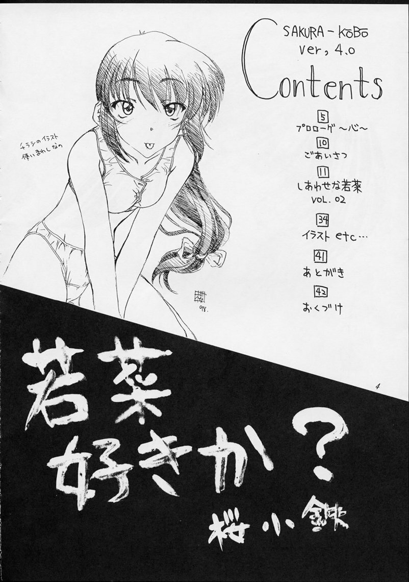 (CR25) [Sakura Koubou (Sakura Kotetsu, Yanman)] Shiawase na Wakana 2 (Sentimental Graffiti) page 3 full
