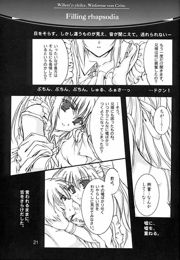 (C61) [Aruku Denpatou no Kai (Atono Matsuri, Kimura Shuuichi)] Filling Rhapsodia (Suika) page 20 full