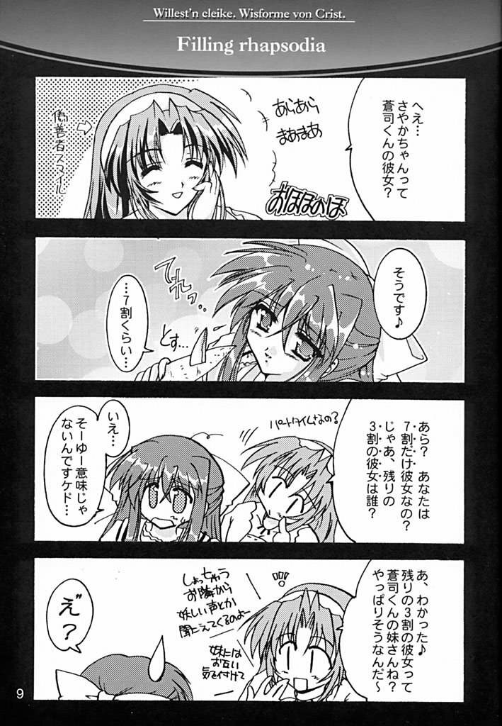(C61) [Aruku Denpatou no Kai (Atono Matsuri, Kimura Shuuichi)] Filling Rhapsodia (Suika) page 8 full