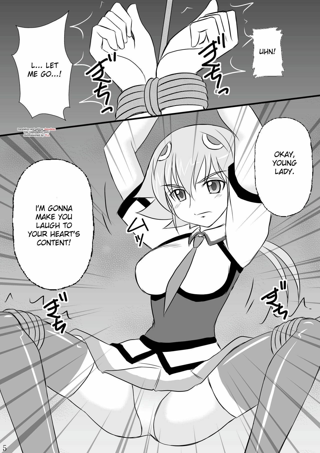 [Asanoya (Kittsu)] Seishin Houkai suru made Kusuguri Makutte Ryoujoku Shite Miru Test | Rape and tickle test until one loses her sanity (Sora wo Kakeru Shoujo) [English] [desudesu] [Digital] page 5 full