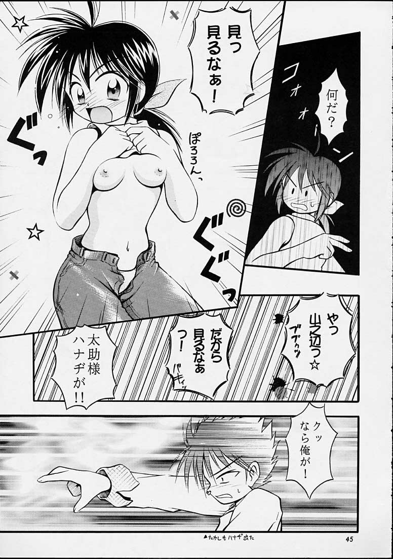 (C55) [Riroland (Kuuya, Satomi Hiroyuki)] Chanto Chanto no Rinshan Kaihou! (Mamotte Shugogetten, Sorcerous Stabber Orphen) page 44 full