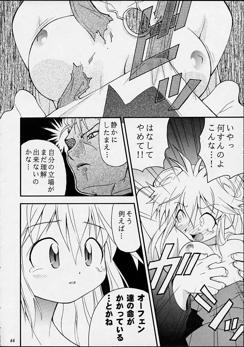 (C55) [Riroland (Kuuya, Satomi Hiroyuki)] Chanto Chanto no Rinshan Kaihou! (Mamotte Shugogetten, Sorcerous Stabber Orphen) page 65 full