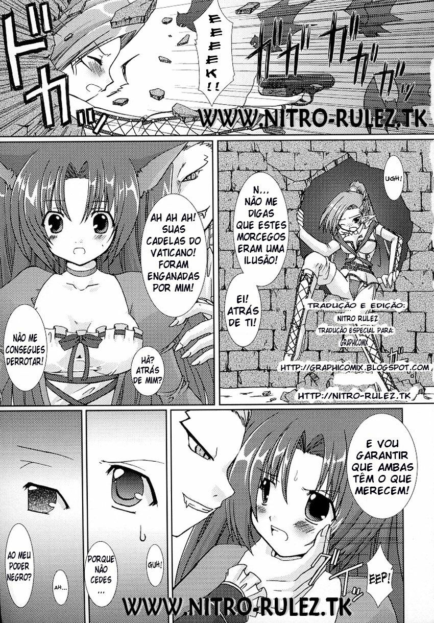 [Rusty Soul, Alto Seneka] Hunting the Vampire Hunter | A Caçada ao Vampiro (Tatakau Heroine Ryoujoku Anthology Toukiryoujoku 3) [Portuguese-BR] [NitrO RuleZ] page 5 full