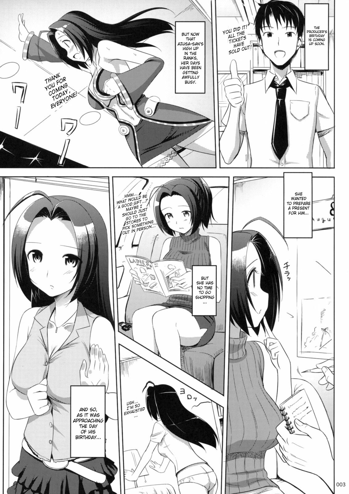 (C74) [Jenoa Cake (Takayaki)] Azusa-san no Present For you! | Azusa-san's Present For You! (THE iDOLM@STER) [English] page 4 full