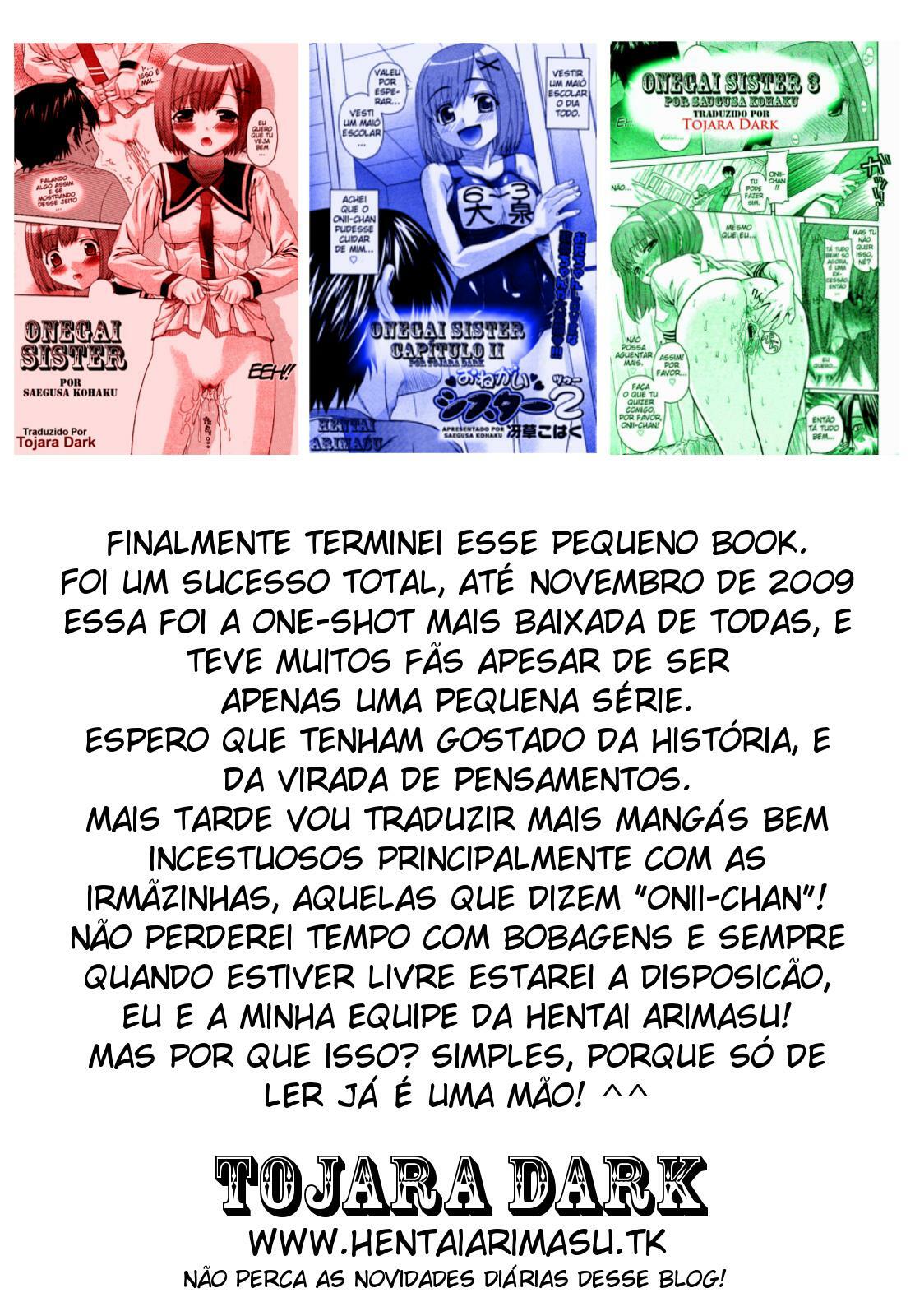 [Saegusa Kohaku] Onegai Sister 3 [Portuguese-BR] {Tojara Dark} page 20 full