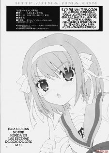 (COMIC1) [SimaSima System (Nagisawa Yuu)] Suzumiya Haruhi no Daikenkyuu! (Suzumiya Haruhi no Yuuutsu [Spanish] [Jedah12] - page 17