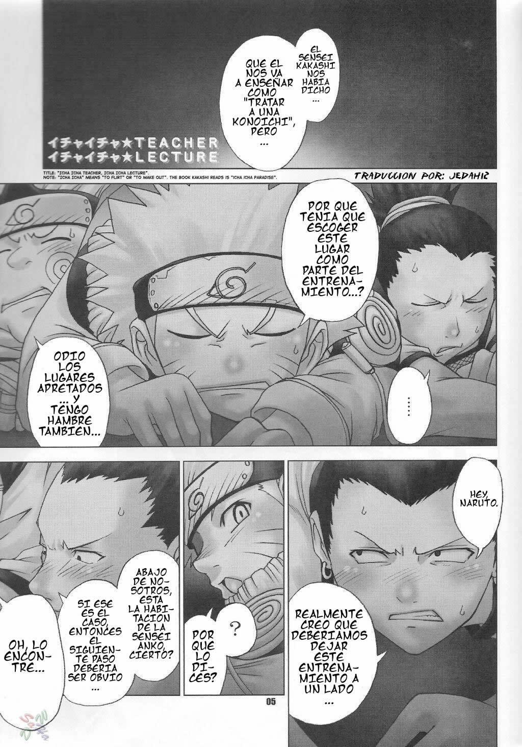 (C65) [RUNNERS HIGH (Chiba Toshirou)] STROBOLIGHTS (Naruto) [Spanish] [Jedah12] page 4 full