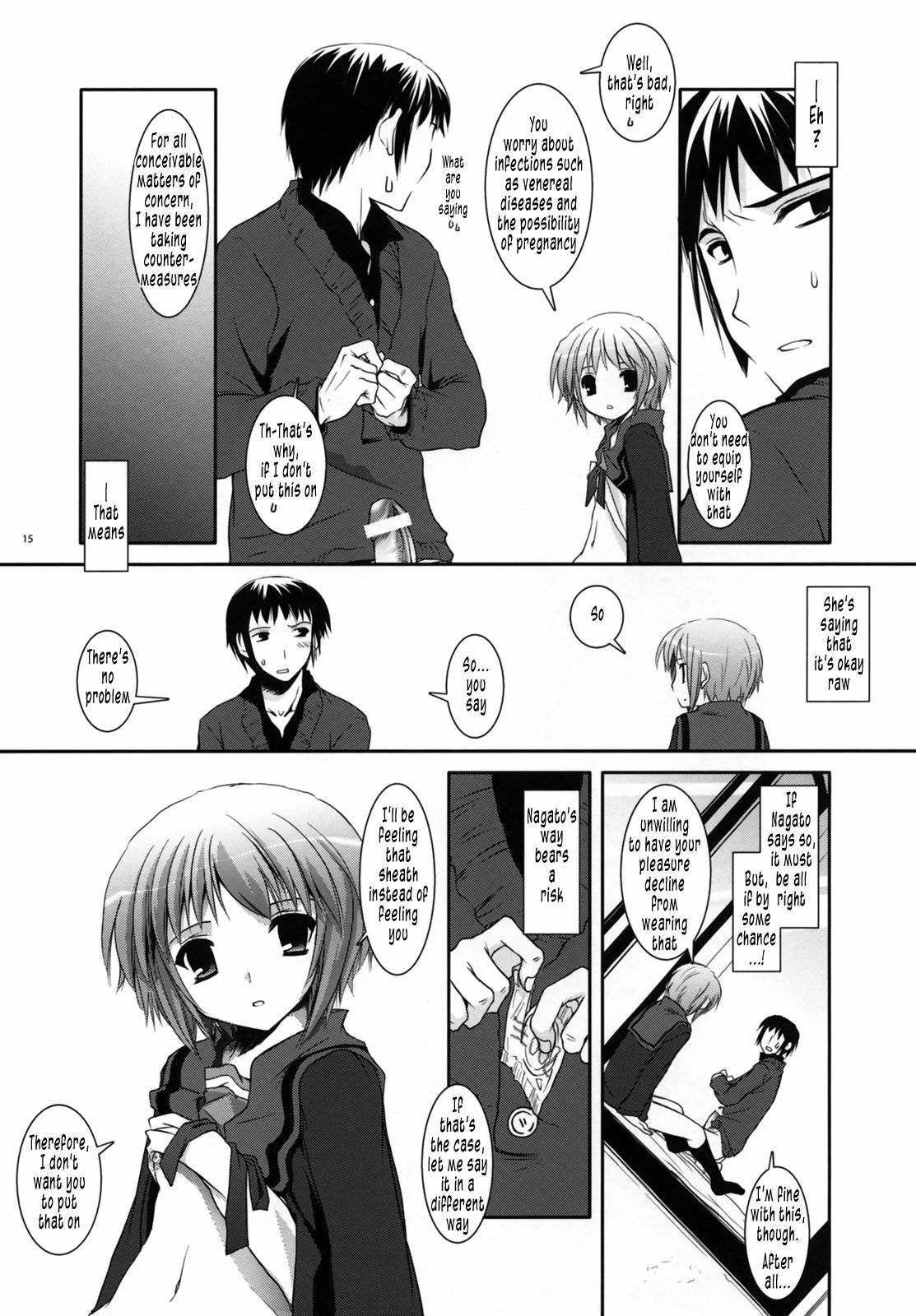 (Nagato Matsuri Daisuki) [Digital Lover (Nakajima Yuka)] D.L. action 39 (The Melancholy of Haruhi Suzumiya) [English] [Tonigobe] page 15 full