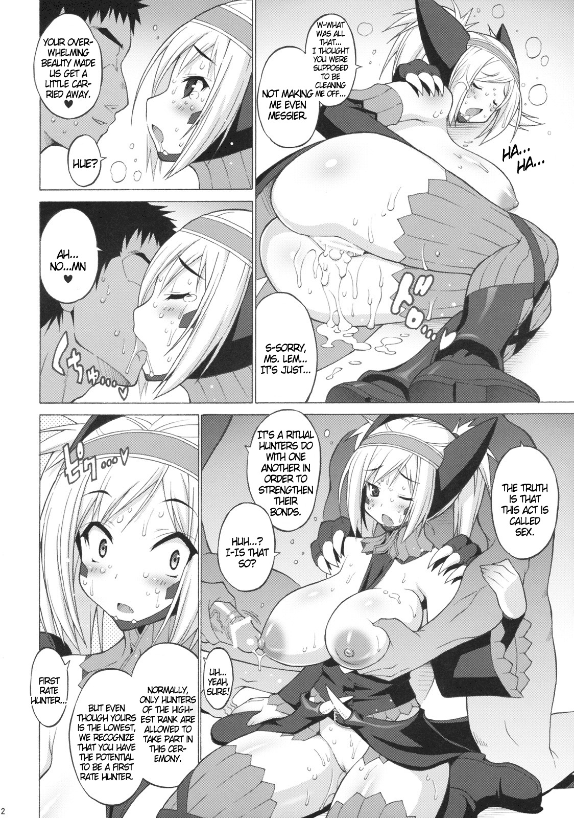 (SC45) [FREAKS (Mike, Onomeshin)] Gigi Neburi (Monster Hunter) [English] {doujin-moe.us} page 11 full