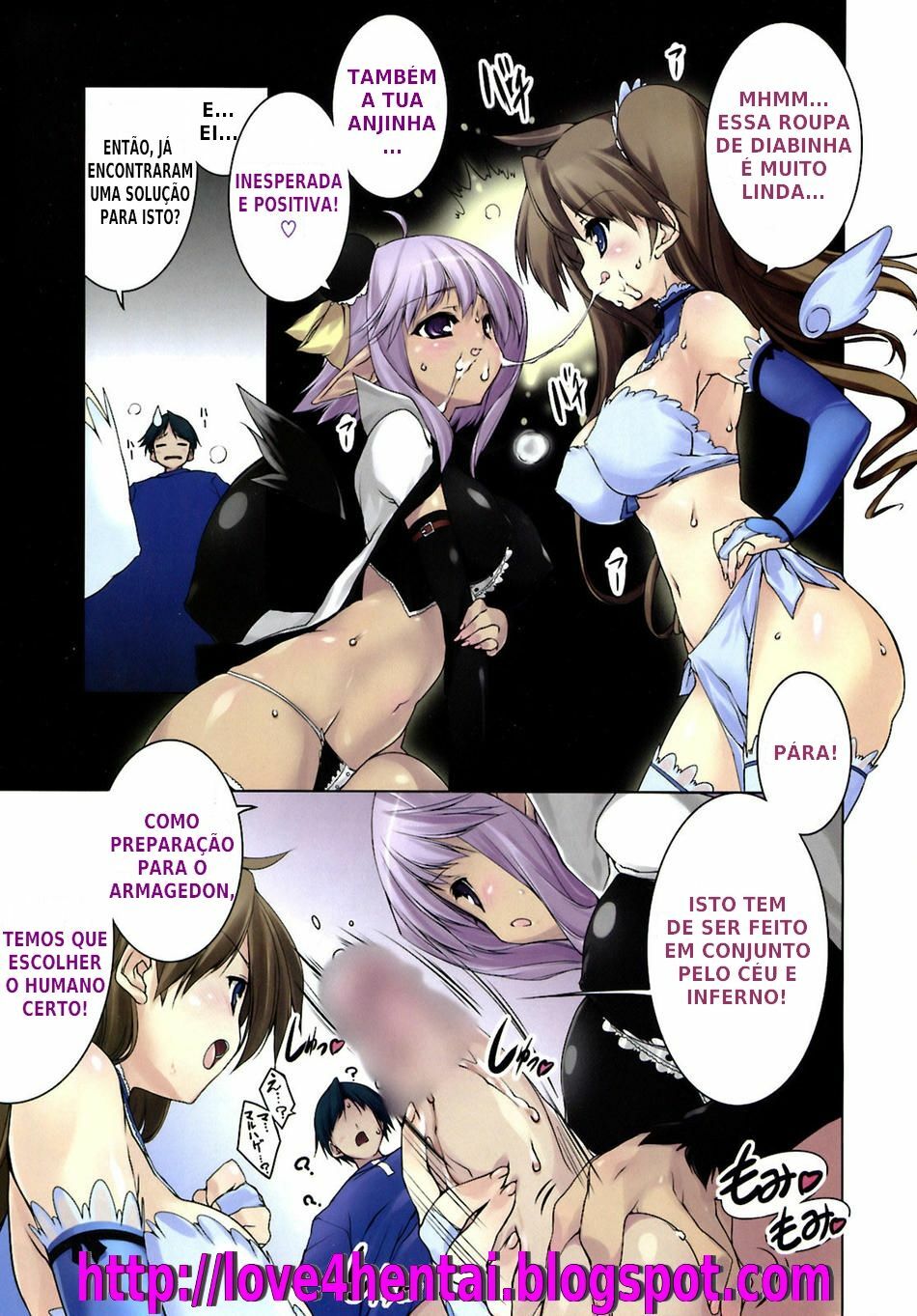 [Urotan] Bed no Naka no Armageddon | Amagedon (COMIC HOTMiLK 2008-02) [Portuguese-BR] [Love4Hentai] page 3 full