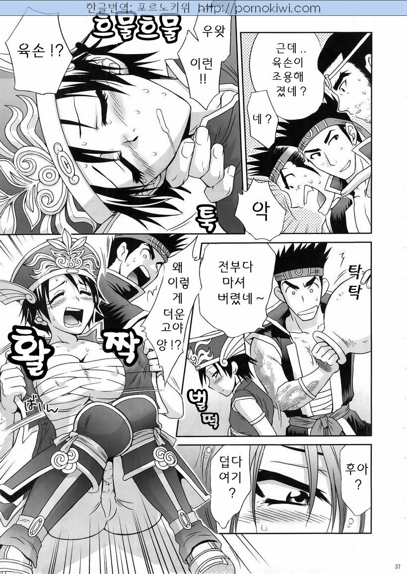 (C67) [U.R.C (Momoya Show-Neko)] In Sangoku Musou 3 | 육손짱 과음하다 (Dynasty Warriors) [Korean] [Pornokiwi] [Incomplete] page 5 full