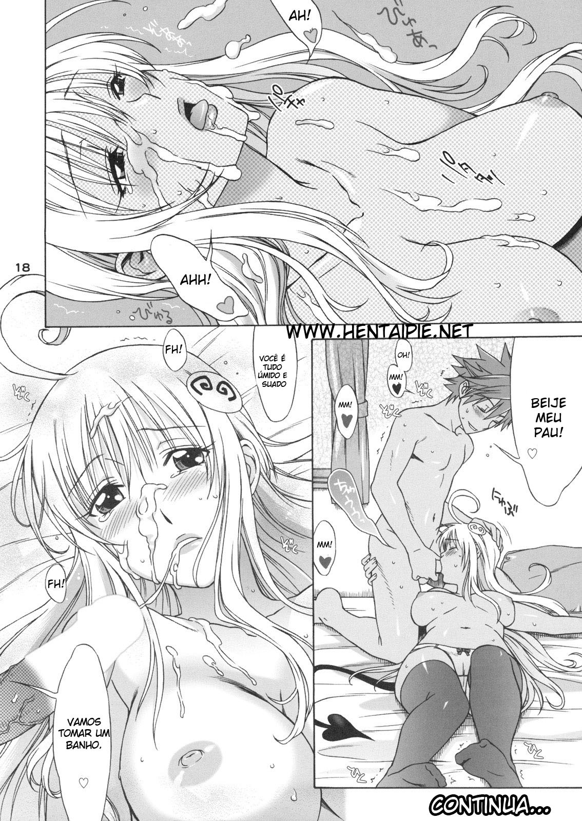 (SC39) [BANANAJAM (Hanzaki Jirou)] DON'T KISS MY TAIL ! (To LOVE-Ru) [Portuguese-BR] [HentaiPie] page 18 full