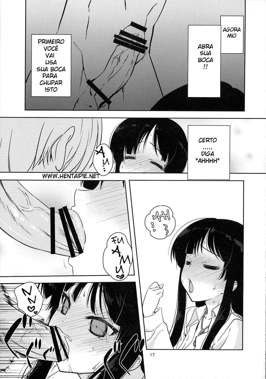 (C76) [Nama Cream Biyori (Nanase Meruchi)] Mio-tan! (K-ON!) [Portuguese-BR] [Hentai Pie] page 16 full