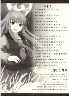 (Mimiket 16) [Neko no Paraiso (Neko no Te)] Ookami no Enbukyoku (Spice and Wolf) [Chinese] - page 21