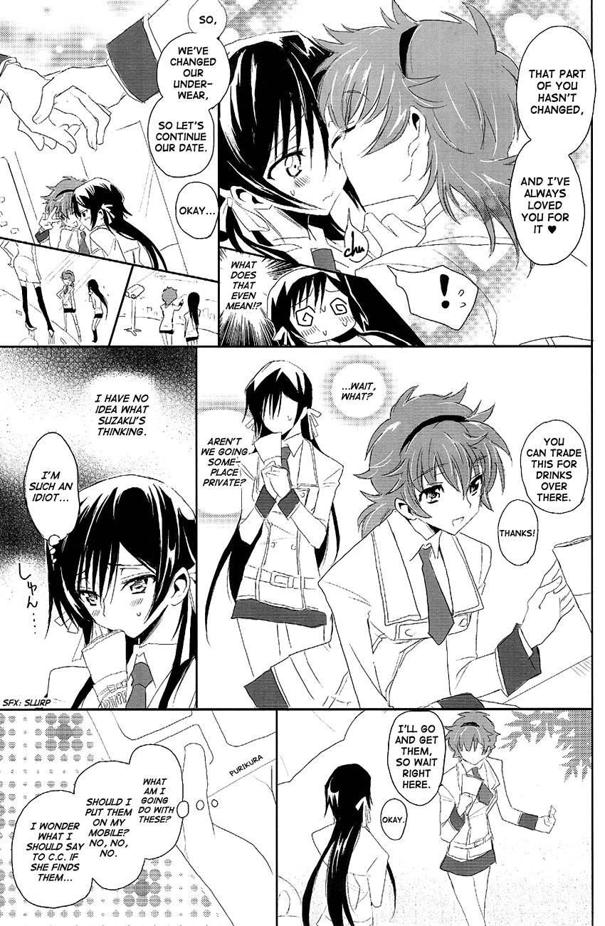 [Reflection (Panta)] Doki Doki Josou Date! Zenpen | Doki Doki Crossdressing Date! Part One (Code Geass) [English] [Dynasty Scans] page 21 full