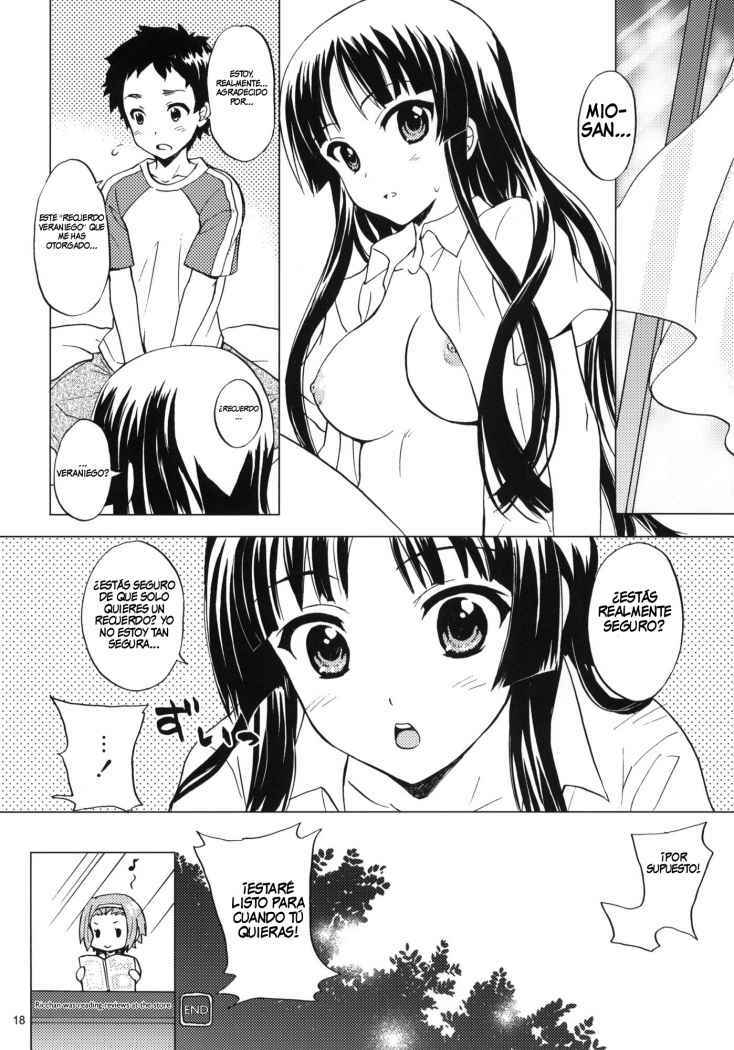 (C76) [SUKAPON-DO (Kagawa Tomonobu, Yano Takumi)] Lazy Summer (K-ON!) [Spanish] page 17 full