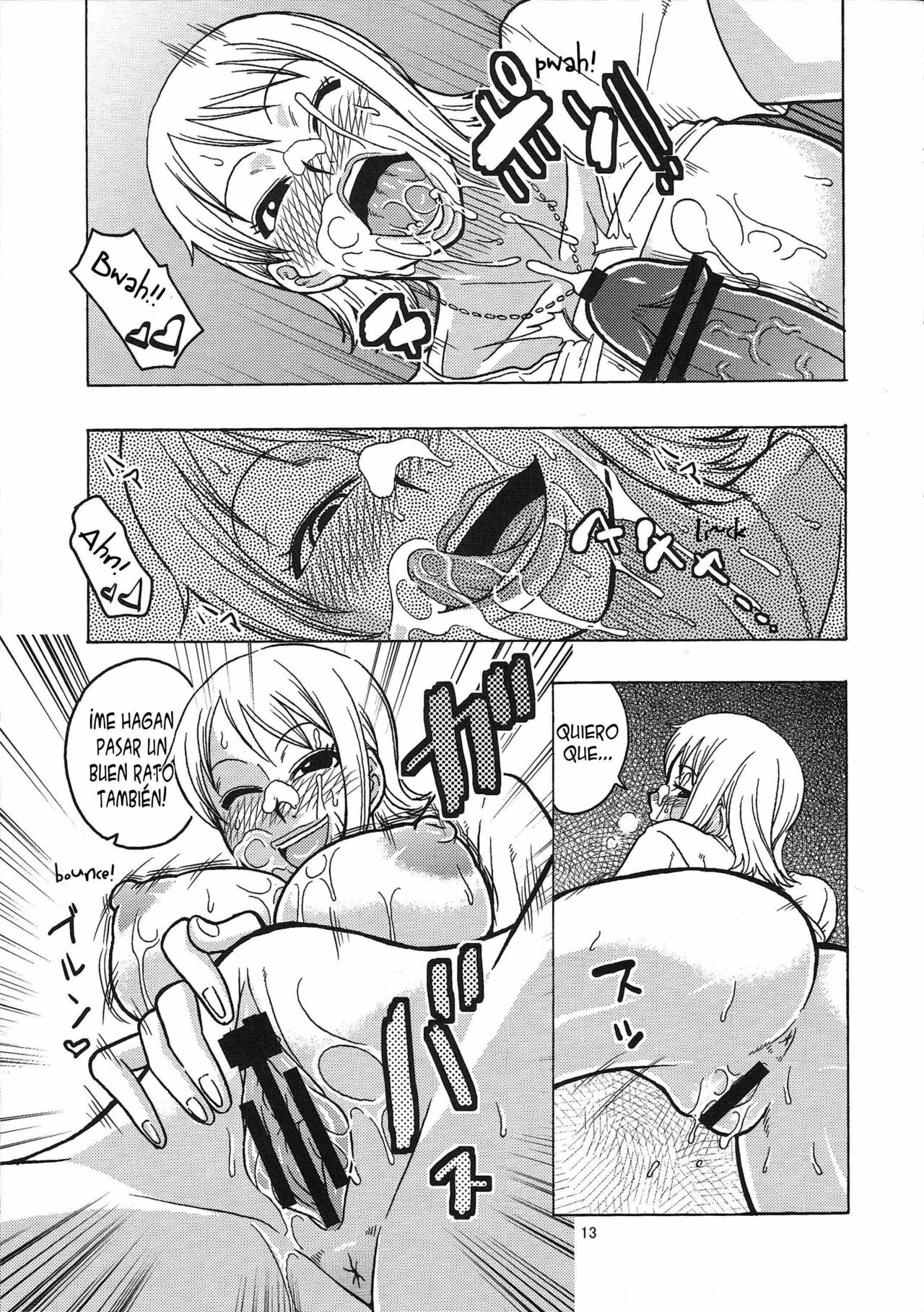 (C76) [ACID-HEAD (Murata)] Nami no Ura Koukai Nisshi 4 (Nami's Hidden Sailing Diary 4) (One Piece) [Spanish] page 14 full