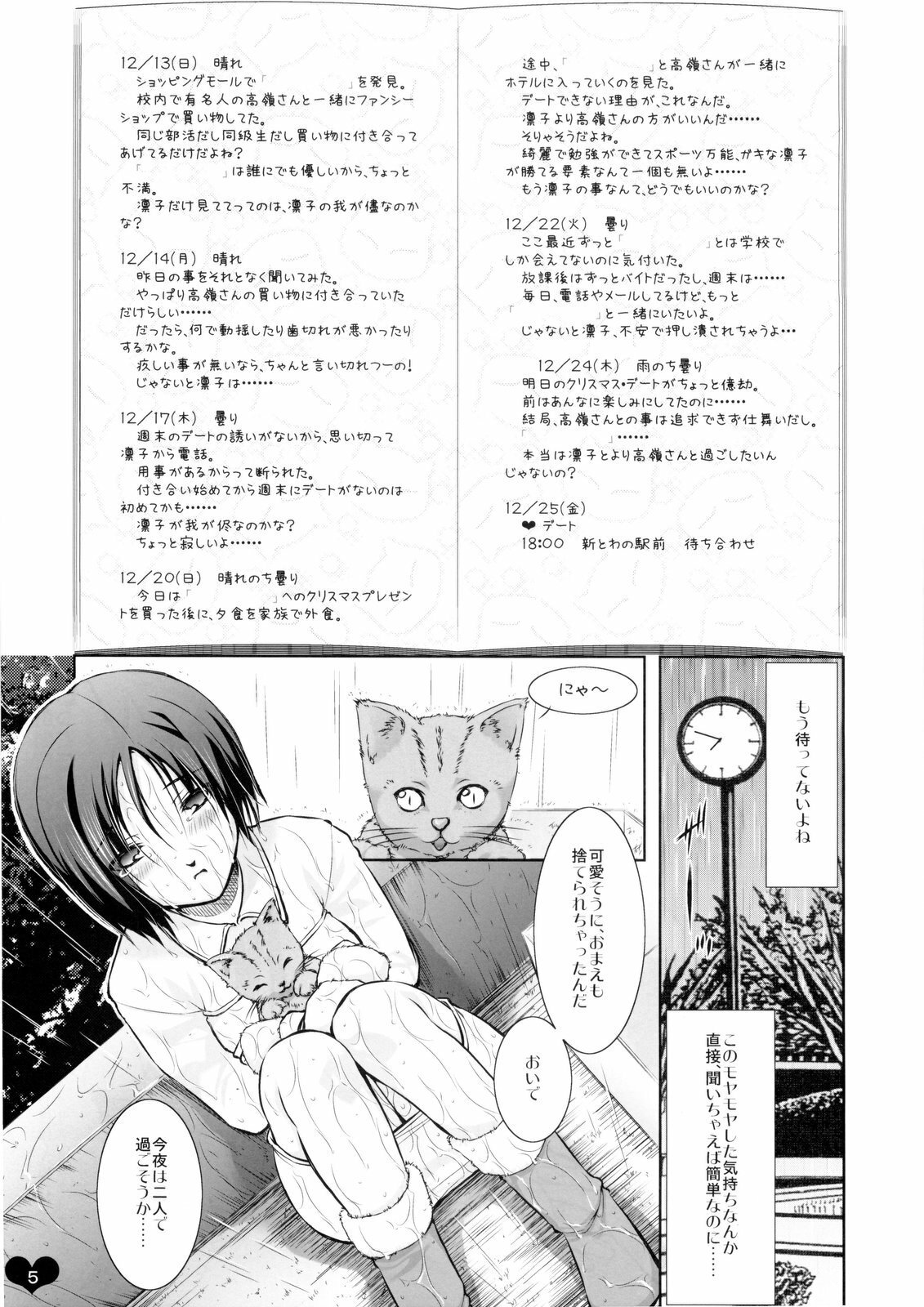 (C77) [Takane no Hanazono (Takane Nohana, Himeno Komomo)] Ore Plus +X'mas+ (Love Plus) page 5 full