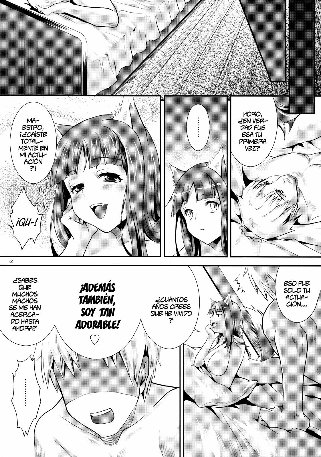 (COMIC1☆3) [Koakuma Sageha (Sage Joh)] Ookami to Mitsu Ringo (Spice and Wolf) [Spanish] page 21 full