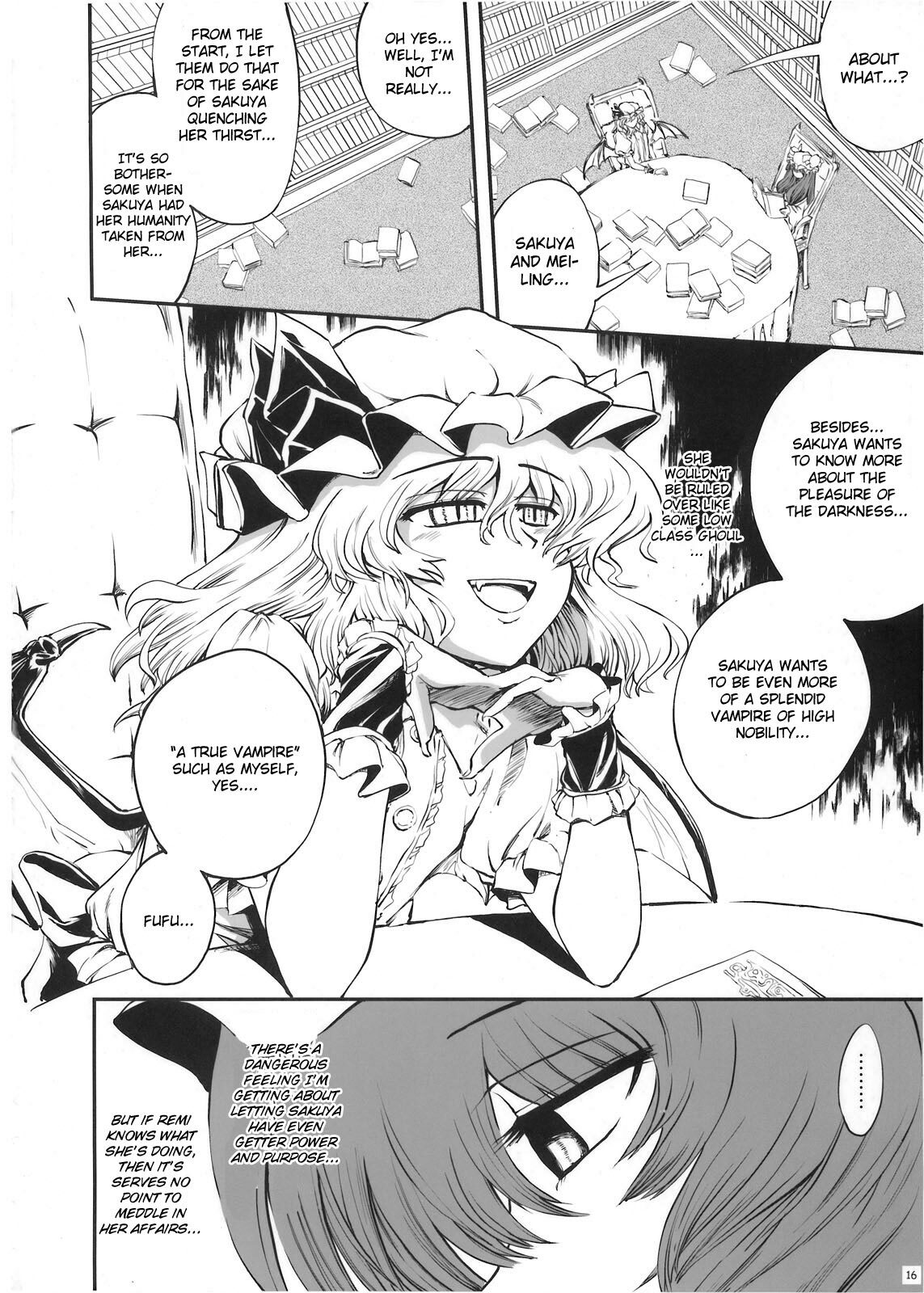 (Futaket 5) [VISIONNERZ (Miyamoto Ryuuichi)] Luna Dial Maid to Chi no Unmei dokei Lunatic+alpha (Touhou Project) [English] page 17 full