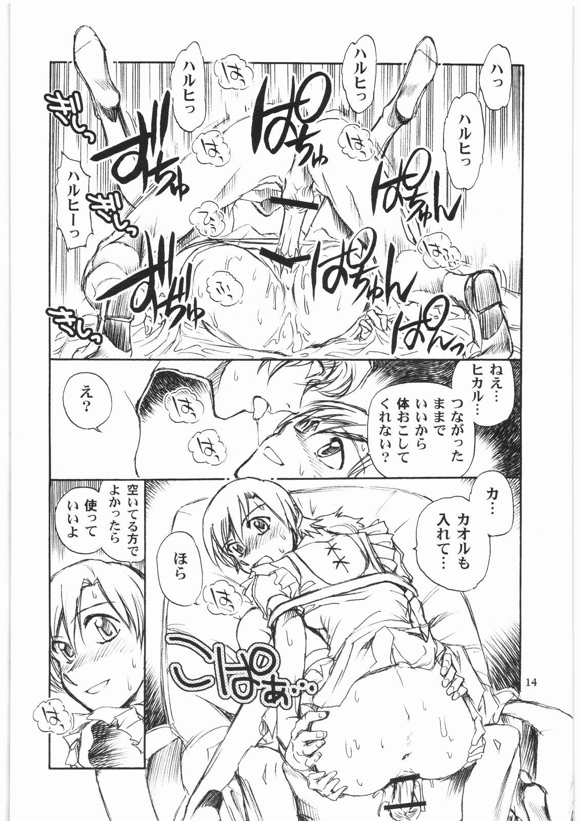 (C73) [Okinawa Taieki Gunjinkai (Yasunaga Kouichirou)] Fujioka Haruhi to Ecchi o Shiyou. 03 (Ouran High School Host Club) page 13 full