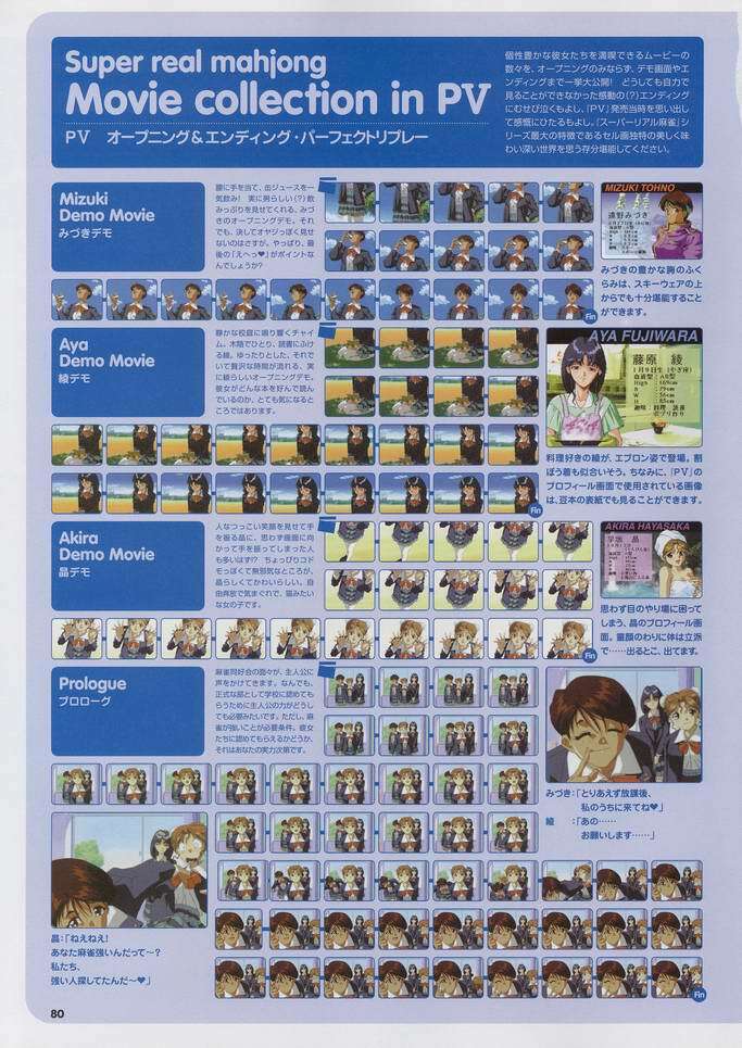 Super Real Mahjong Visual Fan Book Perfect Collection page 94 full