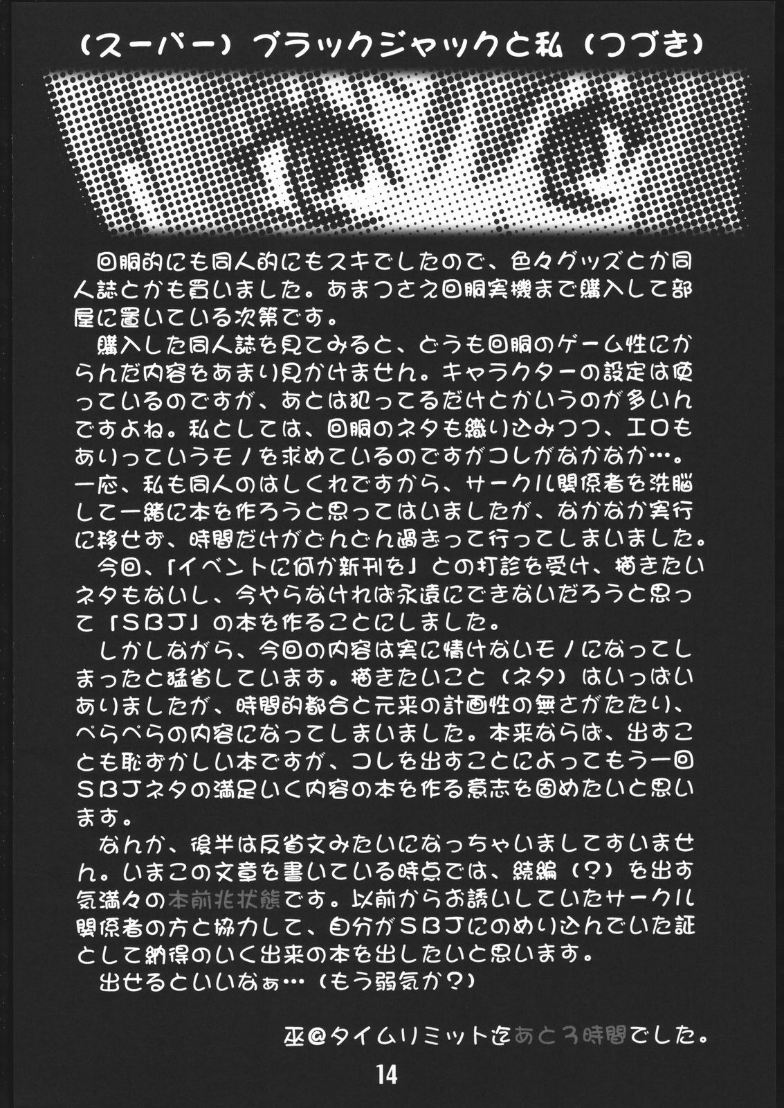 (SC30) [AXZ (Kannagi Kyouichi)] type R (Super Black Jack) page 15 full