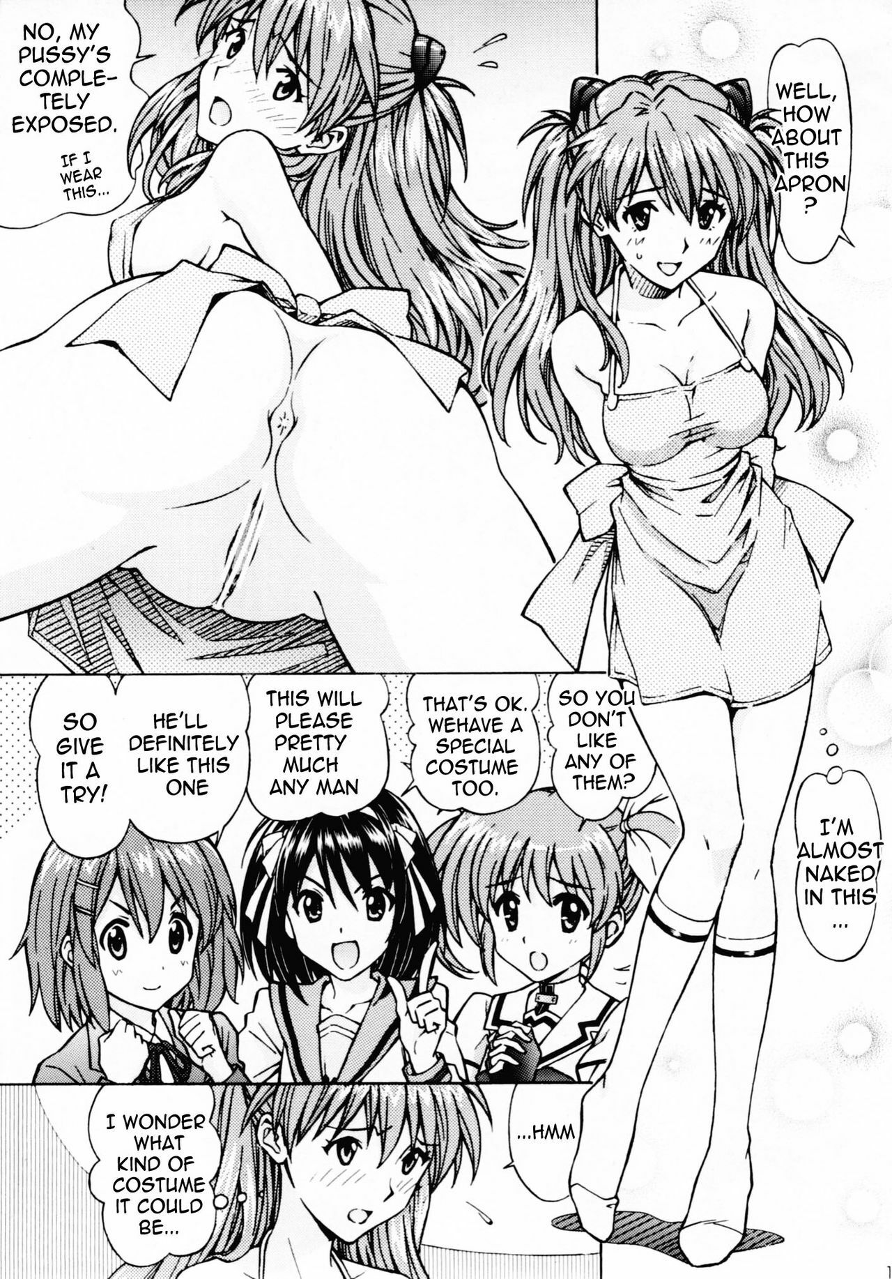 [Shimekiri Sanpunmae (Tukimi Daifuku)] Ecchi na Cosplay Asuka o Meshiagare (Neon Genesis Evangelion) [English] =LWB= page 10 full