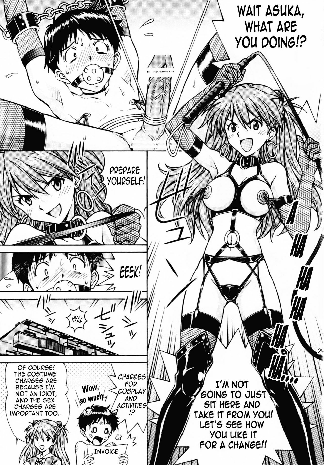 [Shimekiri Sanpunmae (Tukimi Daifuku)] Ecchi na Cosplay Asuka o Meshiagare (Neon Genesis Evangelion) [English] =LWB= page 28 full