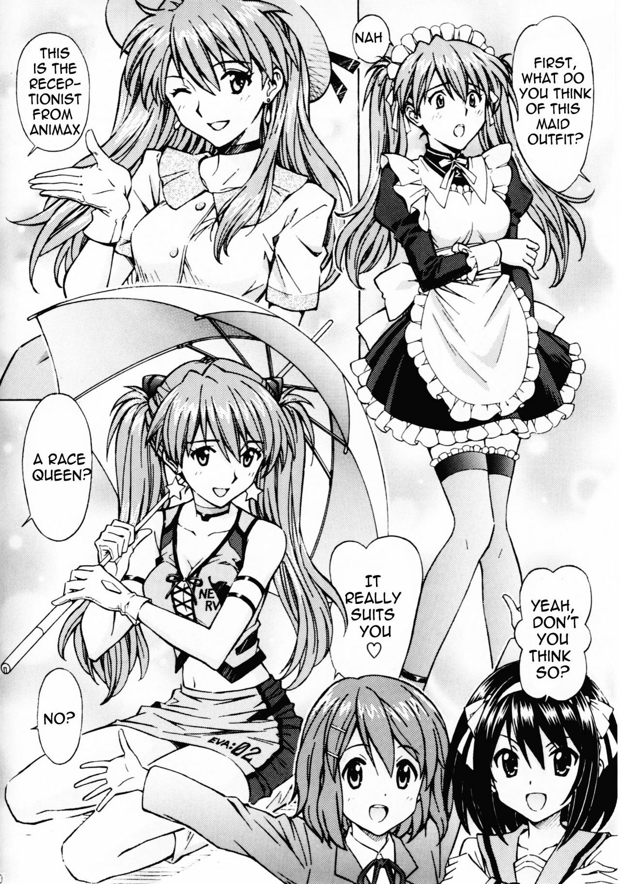 [Shimekiri Sanpunmae (Tukimi Daifuku)] Ecchi na Cosplay Asuka o Meshiagare (Neon Genesis Evangelion) [English] =LWB= page 9 full