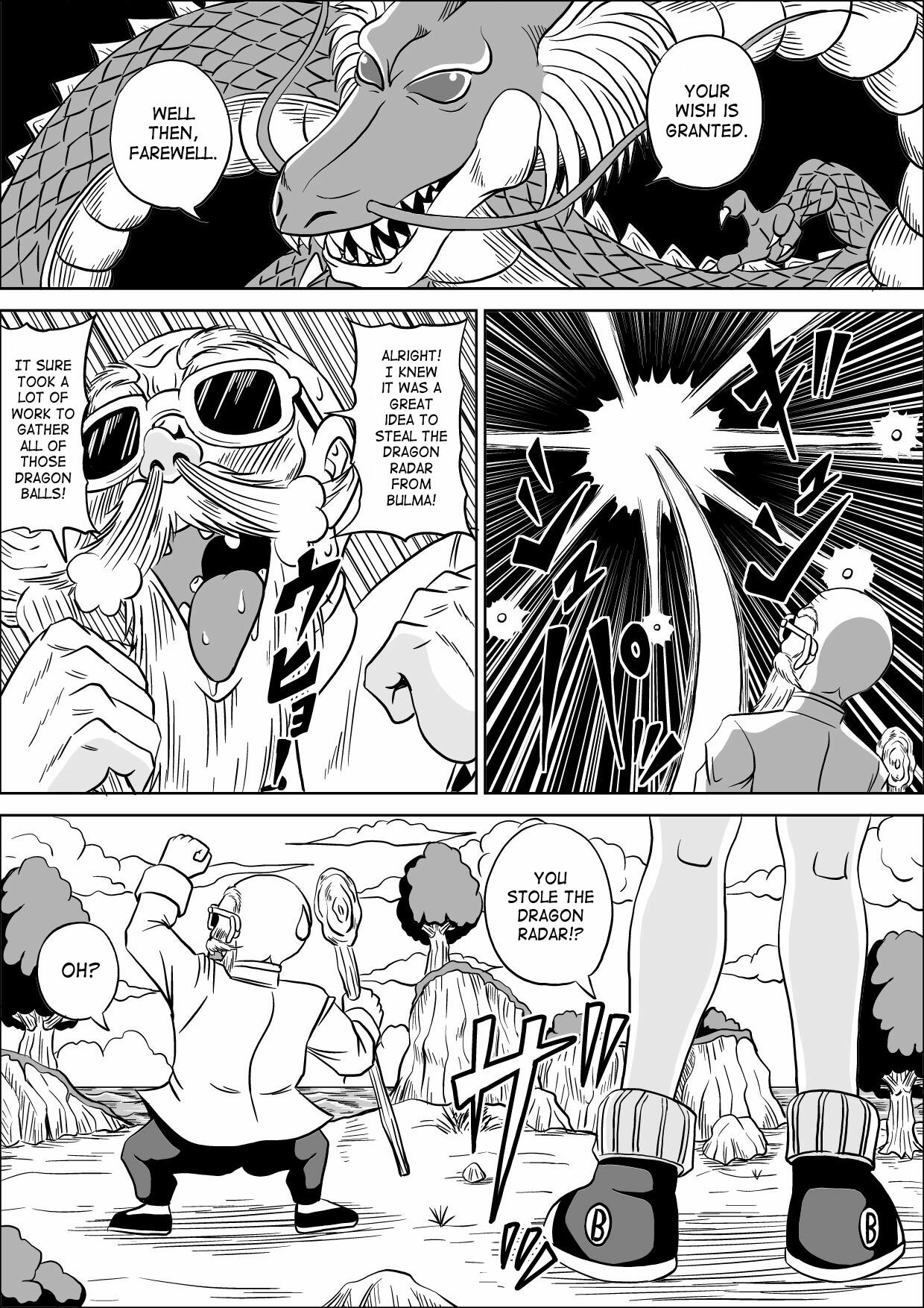 [Pyramid House (Muscleman)] Kame Sennin no Yabou | Kame-Sennin's Ambition (Dragon Ball Z) [English] {doujin-moe.us} page 8 full