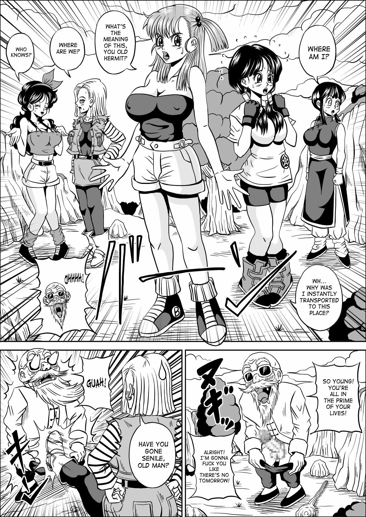 [Pyramid House (Muscleman)] Kame Sennin no Yabou | Kame-Sennin's Ambition (Dragon Ball Z) [English] {doujin-moe.us} page 9 full