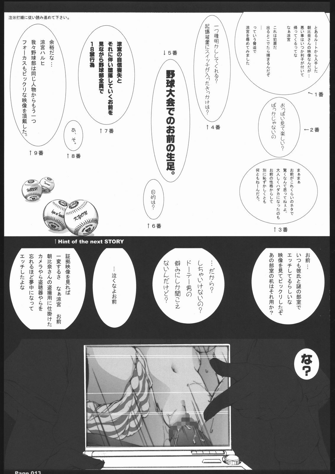 [KINDANDOWA (tomomaya)] Deihen x Takasa ÷ Haruhi (Suzumiya Haruhi no Yuuutsu) page 12 full