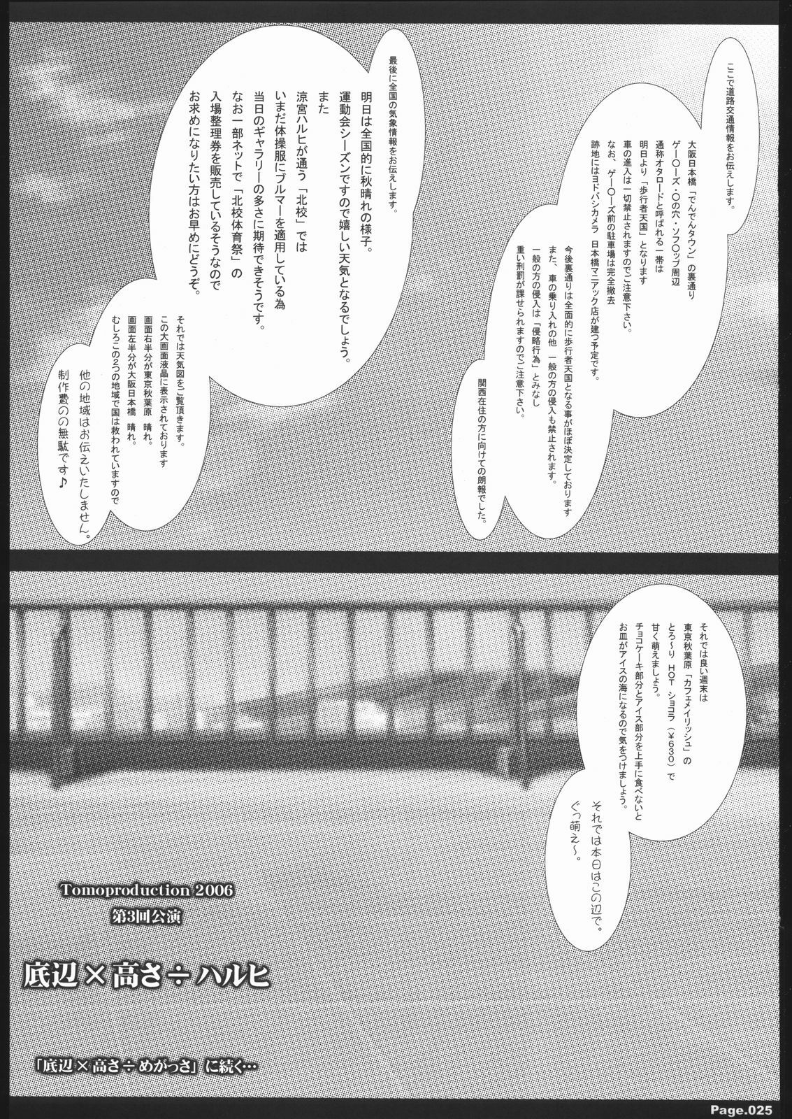 [KINDANDOWA (tomomaya)] Deihen x Takasa ÷ Haruhi (Suzumiya Haruhi no Yuuutsu) page 24 full