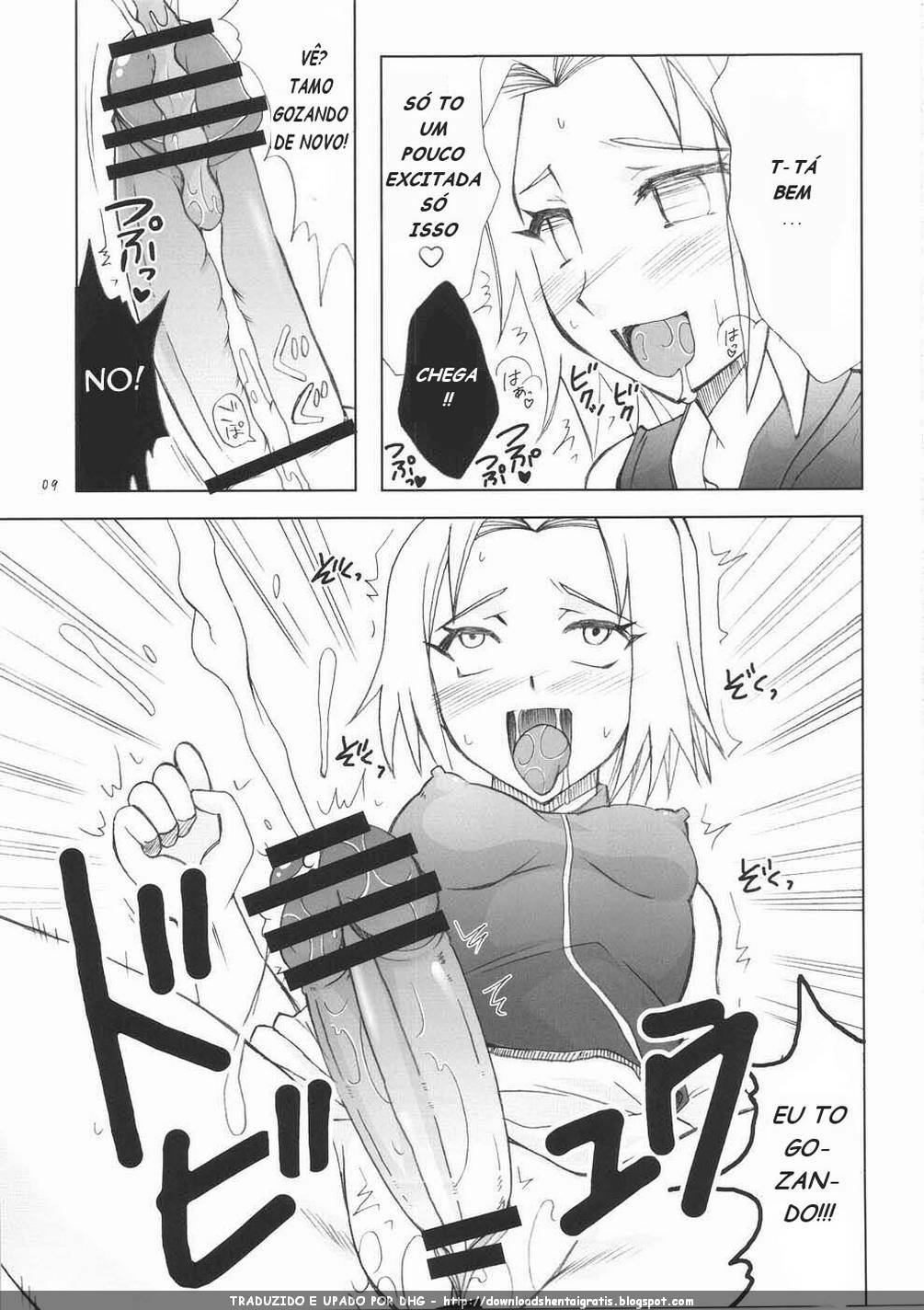 (Futaket 5) [Hijouguchi (TEI-OH-K-TAKAMURO)] Futanari Kokoro Tenshin (Naruto) [Portuguese-BR] page 9 full