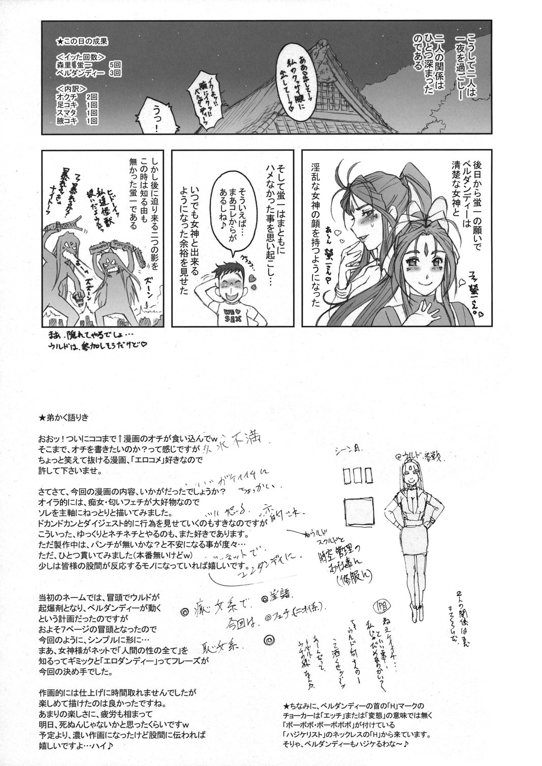 (C77) [Niku Ringo (Kakugari Kyoudai)] NIPPON CHANGE (Ah! My Goddess, Samurai Sentai Shinkenger) page 22 full