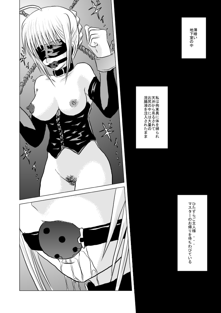 (CT13) [Akai Hitomi to Aoi Tsuki (Uranfu)] Saber, Tofun Choukyou (Fate/Stay Night) page 3 full