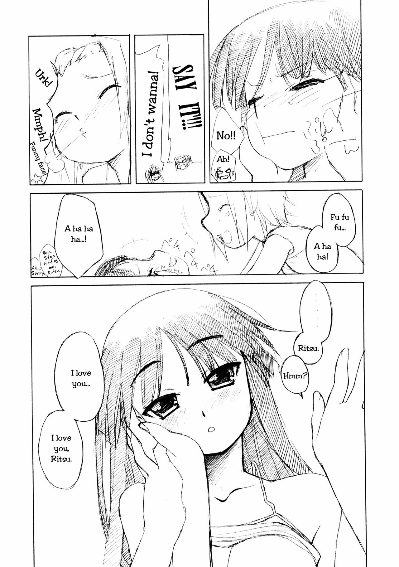 [Shinobi no Yakata (Iwama Yoshiki)] Ritsu x Mio Yuri to iu yori wa Les (K-ON!) [English] page 8 full