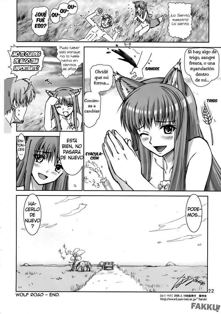 (SC38) [Raijinkai (Haruki Genia)] Wolf Road (Spice and Wolf) [Spanish] [Amante Anime] page 21 full