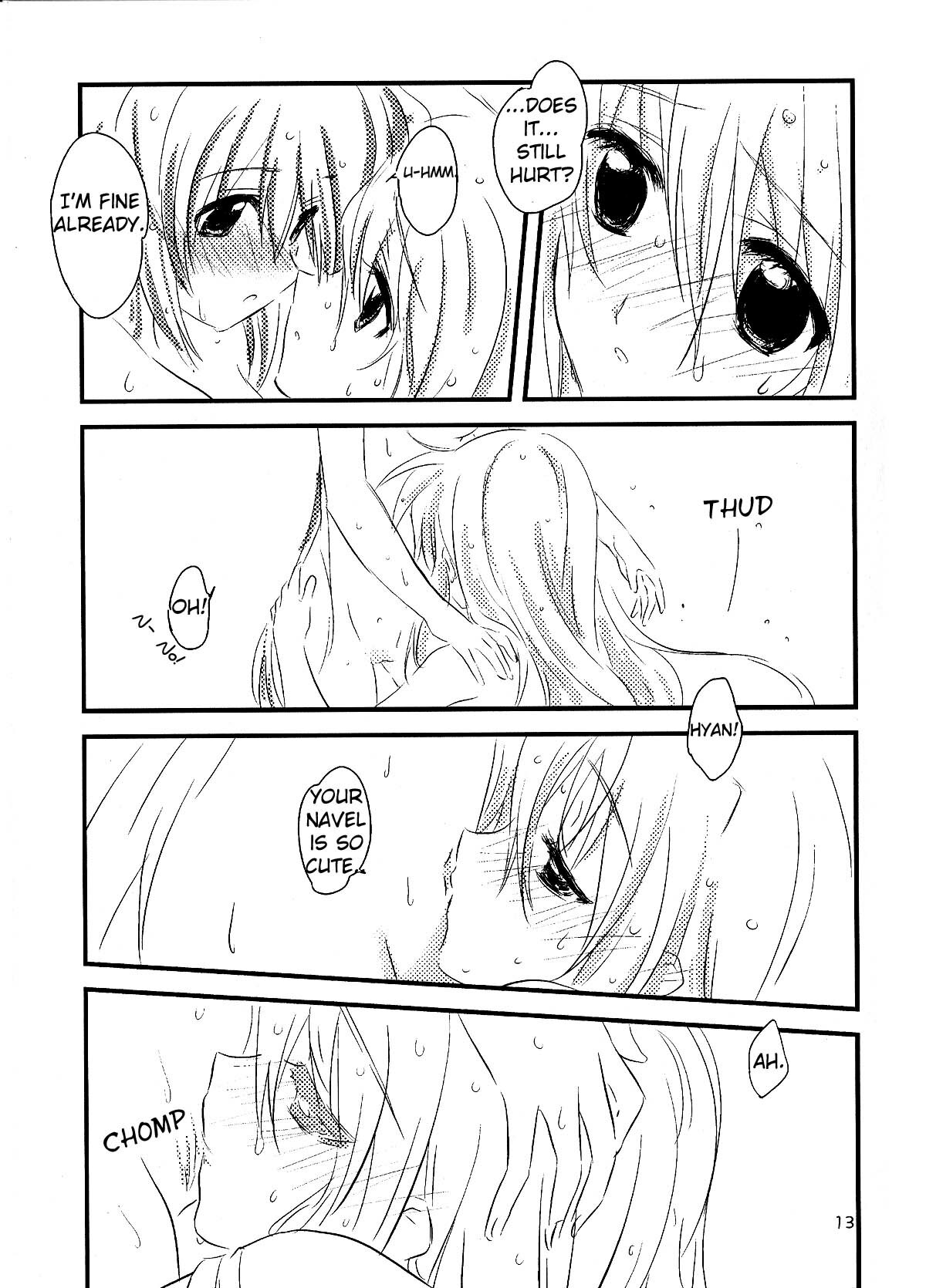 (C76) [kuri koro. (tokoharu)] Yuudachi | Evening Rain (Mahou Shoujo Lyrical Nanoha) [English] [NanoFate + Wings of Yuri] page 12 full