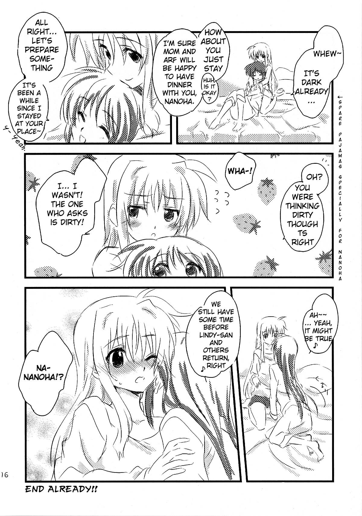 (C76) [kuri koro. (tokoharu)] Yuudachi | Evening Rain (Mahou Shoujo Lyrical Nanoha) [English] [NanoFate + Wings of Yuri] page 15 full