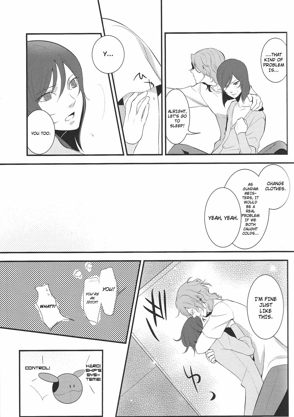 (C75) [5minutes later (Arimura)] Seifuku Sugata de Ichibanchuu - During the night in uniform! (Gundam 00) [English] page 16 full