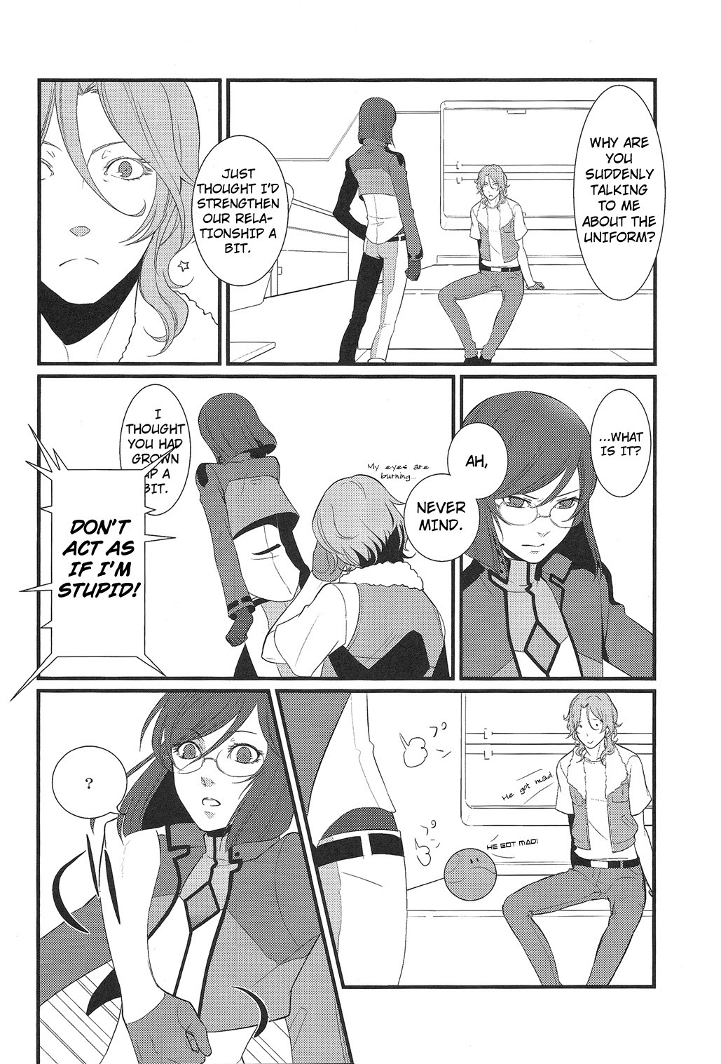 (C75) [5minutes later (Arimura)] Seifuku Sugata de Ichibanchuu - During the night in uniform! (Gundam 00) [English] page 5 full