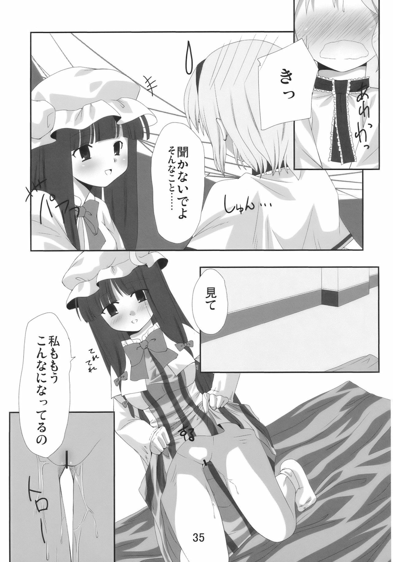 (C77) [Yuuyuutei, Choco Zakura (Kinagi Yuu, Reiso)] Hiibitsu (Touhou Project) page 35 full