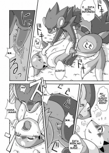[Mikaduki Karasu] Kekka Yokereba Subete Yoshi | Lo Que Comienza Bien Termina Bien! (Pokémon) [Spanish] [Red Fox Makkan] - page 14
