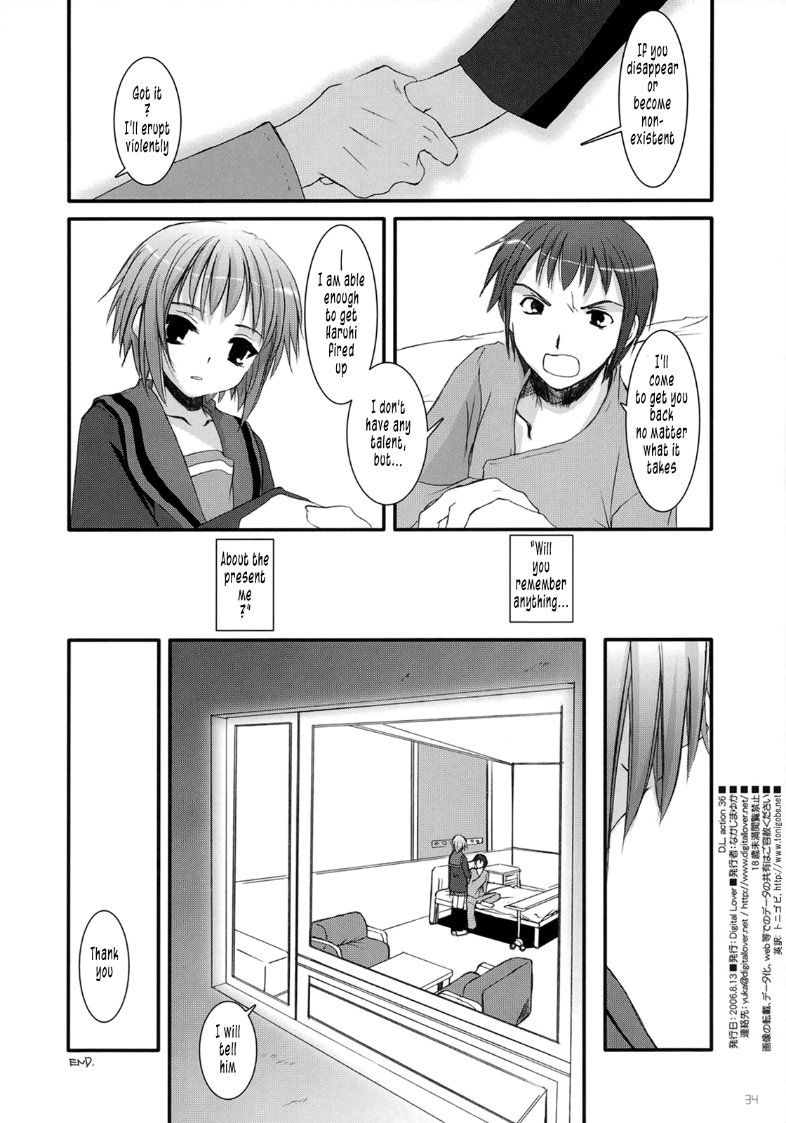 (C70) [Digital Lover (Nakajima Yuka)] D.L. Action 36 (Suzumiya Haruhi no Yuuutsu) [English] [Tonigobe] page 34 full