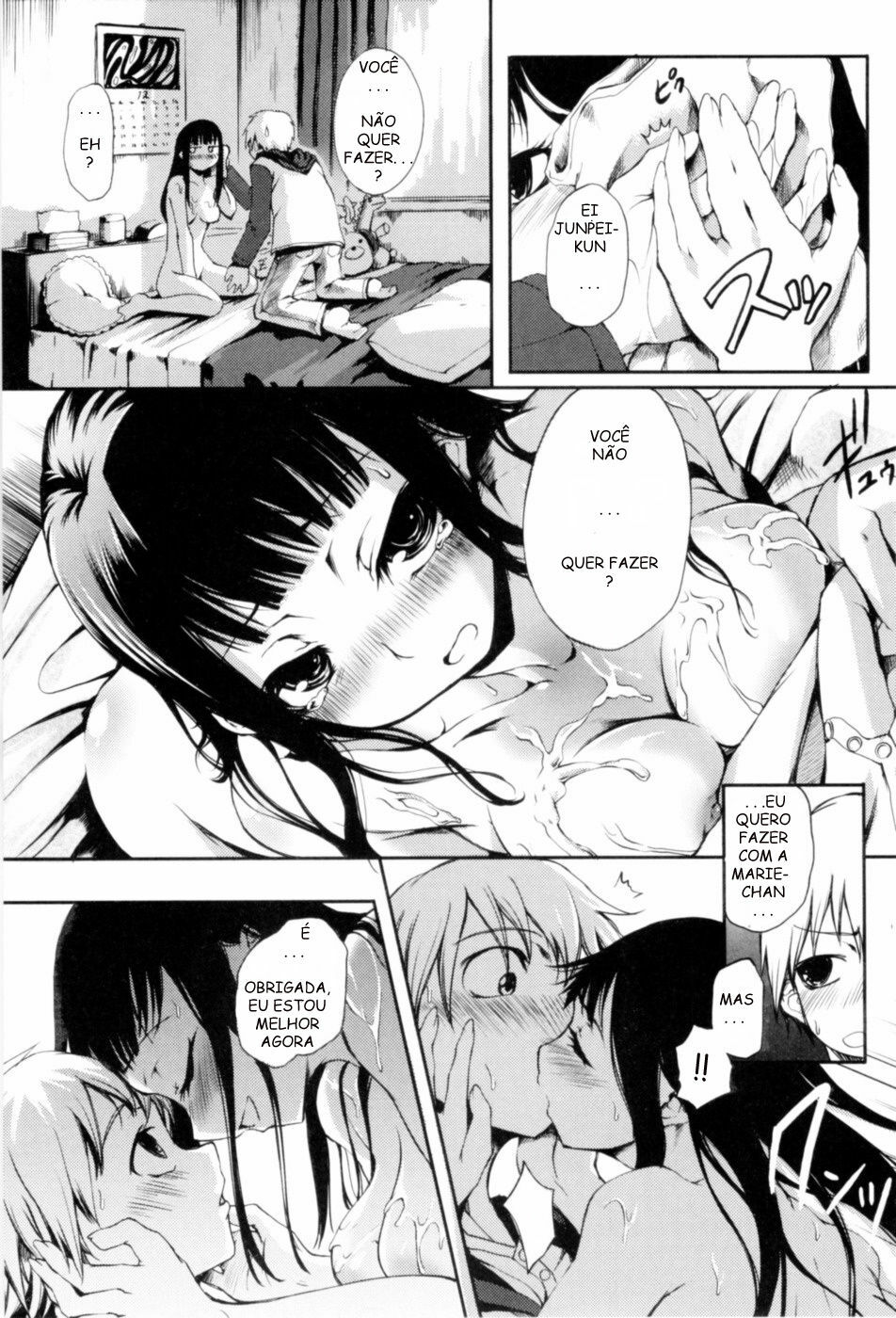 [Maybe] Doki! Otome no Binetsu Taikusen! | Doki Otome's Sickness (Mankai Otome) [Portuguese-BR] [Hentai Arimasu] page 15 full