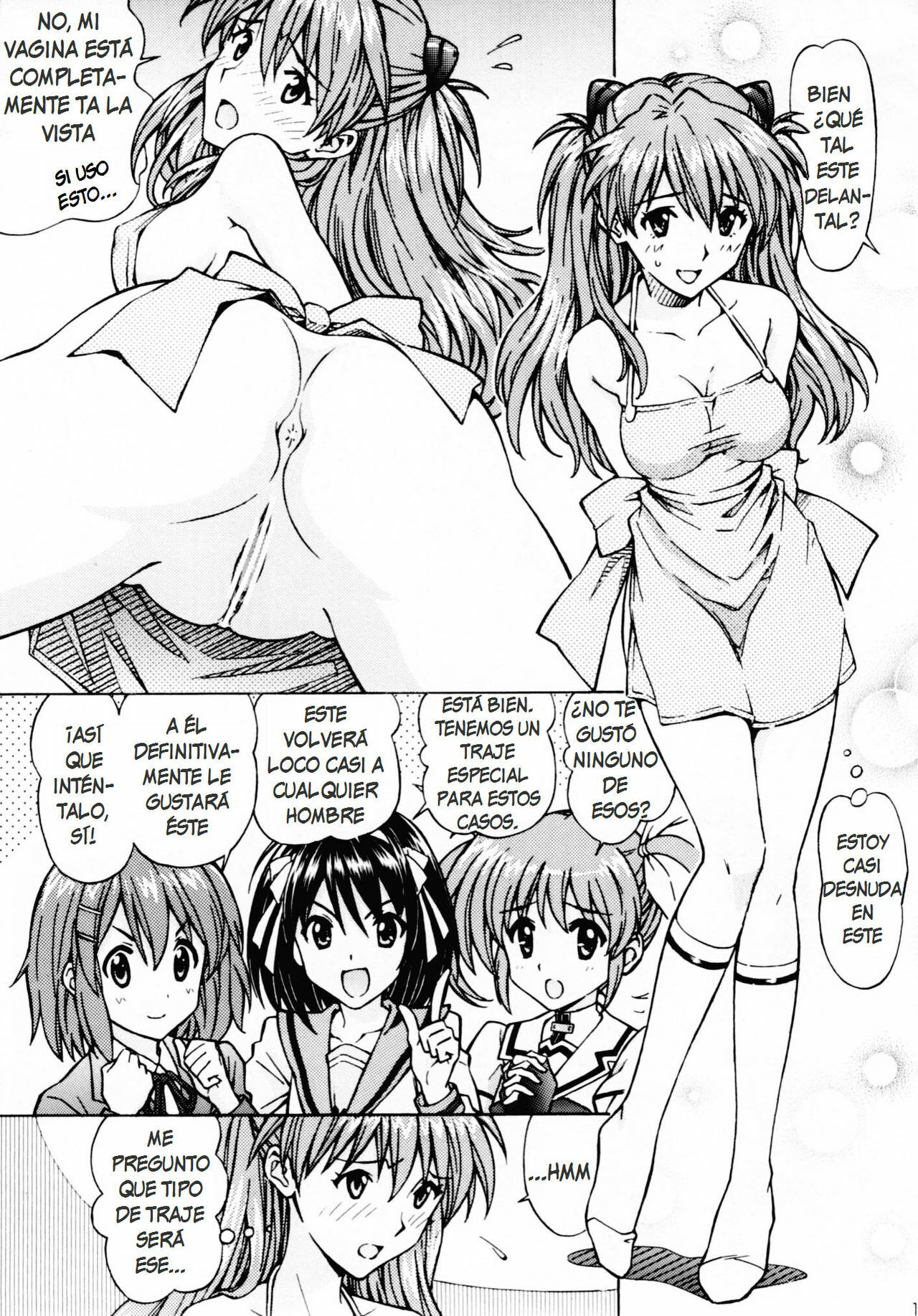 [Shimekiri Sanpunmae (Tukimi Daifuku)] Ecchi na Cosplay Asuka o Meshiagare (Neon Genesis Evangelion) [Spanish] [XSnF-Hentai] page 10 full