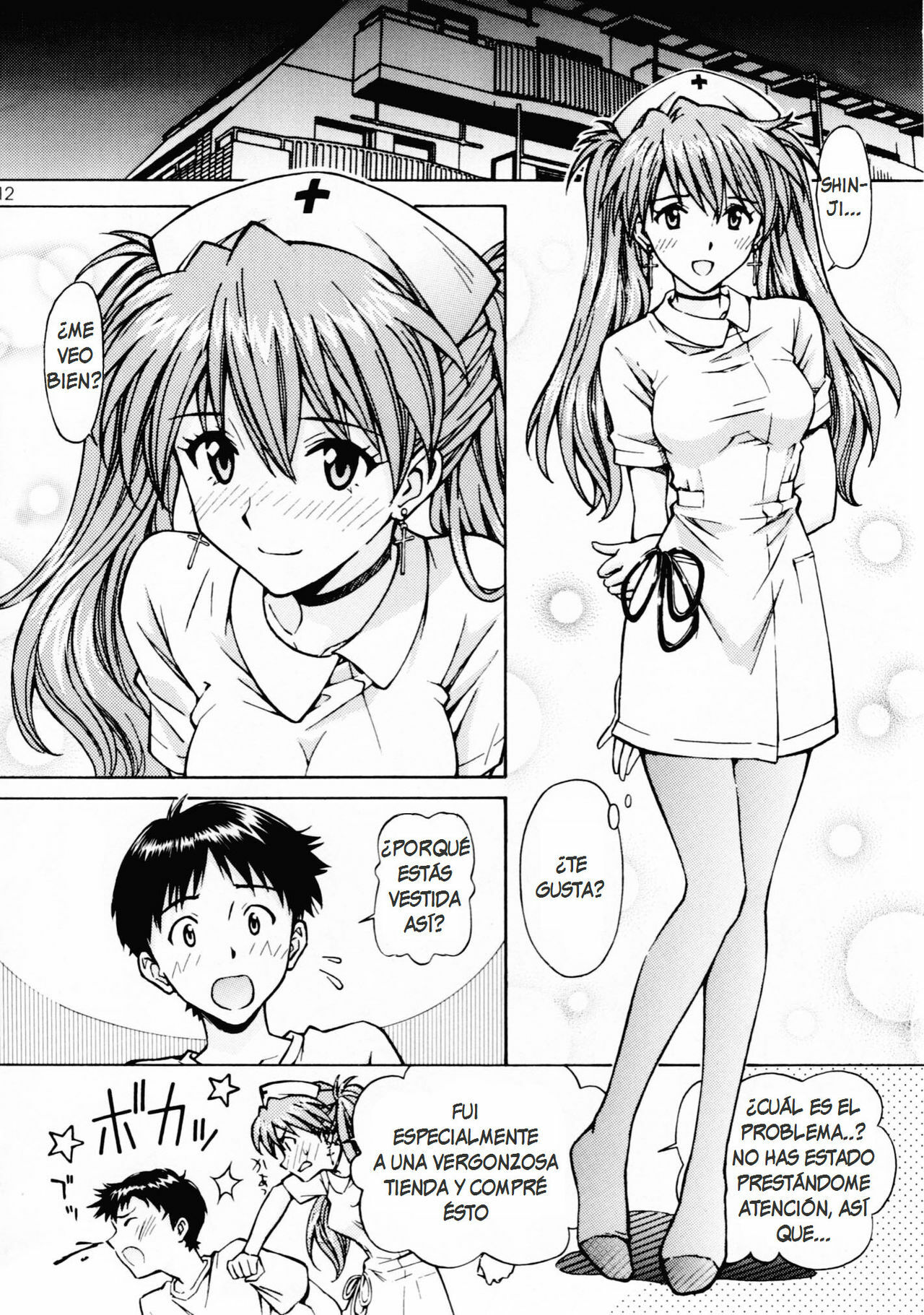 [Shimekiri Sanpunmae (Tukimi Daifuku)] Ecchi na Cosplay Asuka o Meshiagare (Neon Genesis Evangelion) [Spanish] [XSnF-Hentai] page 11 full